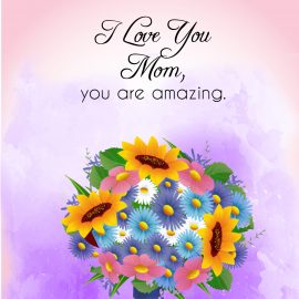 I Love You Mom, You Are Amazing