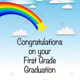 Congratulations On First Grade Graduation